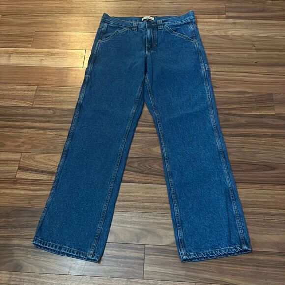 Blue Mountain‎ Mens Blue Full Length Mid-Rise Straight Leg Jeans Size 30/32